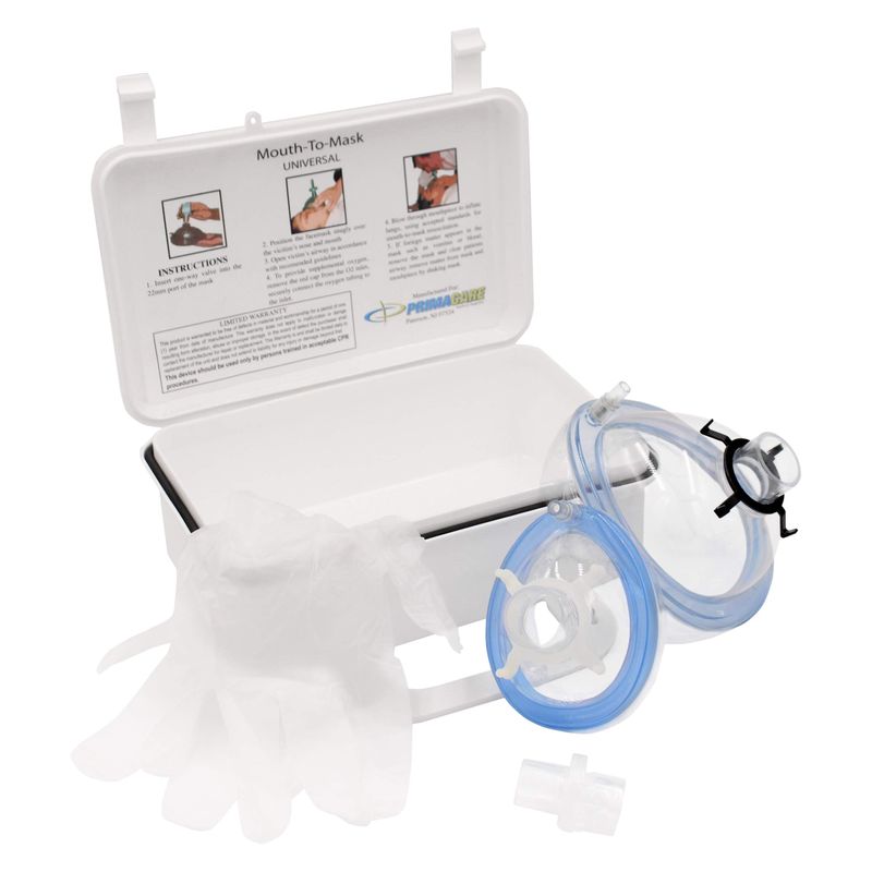 Primacare KC-1010 CPR Rescue Mask Resuscitation Kit for Adult & Child ...