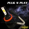 LED Light Bulb Kit Protekz Direct Replacement H11 + H7 6000K 200W 60000LM 6000K