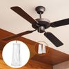 sourcing map 10Pcs Cord Knobs, Plastic Cord Tassel Drops Pull End Pendant Hanging Ball Pulls for Window Blinds Shade Curtain Craft, Transparent Cuboid