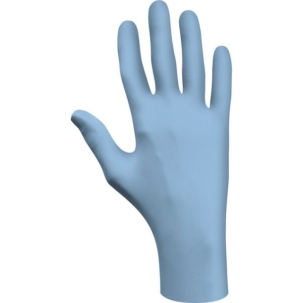 SHOWA 7500PF Biodegradable Powder-Free Disposable Nitrile Safety Glove, 4-mil, Blue, XX-Large,pack of 90