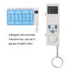 Electronic Pill Timer Reminder Dispenser 7 Day Pill Case, Electronic Pill Timer Reminder Automatic Medication Reminder Dispenser Pill Storage Box (Blue)