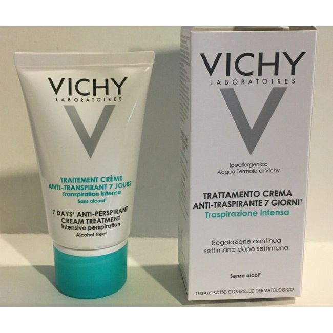 Vichy 7 Day Anti-perspirant Treatment Deodorant Cream 30ml NIB