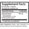 Olive Leaf Powder - Olive Leaf Extract 500mg - Elenolic Acid Supplements 1B