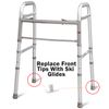 Carex Walker Glides - Universal Walker Skis Glides - Skis for Walkers, Fits Most Walkers, Includes 1 Pair (2 Glides), 1 1/8 Inch