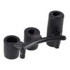 sparefixd for Logik Cooker Oven Black Control Knob Knobs x 4