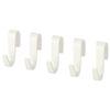 IKEA - SUNNERSTA Hook, Fits SUNNERSTA Rail, ABS Plastic - 5 Pack