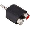 Conversion Meijin 3.5mm Stereo Mini to RCA Converter Adapter, 2 Pack AV/RCA2J-35PS(2P)