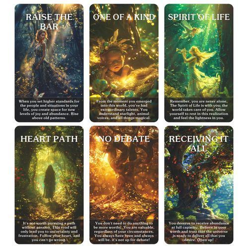 EMPATHSOUL Mystic Enchanted Forest Oracle Cards, Mystical Guidance and Inspiration from Nature's Magical Realm, Oracle Cards for Beginners