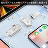 Apple MFi Certified USB Memory iPhone 512GB Flash Drive iPhone Memory USB iPhone 12 Memory iPad USB Flash Memory Lightning Memory (512GB, Silver)