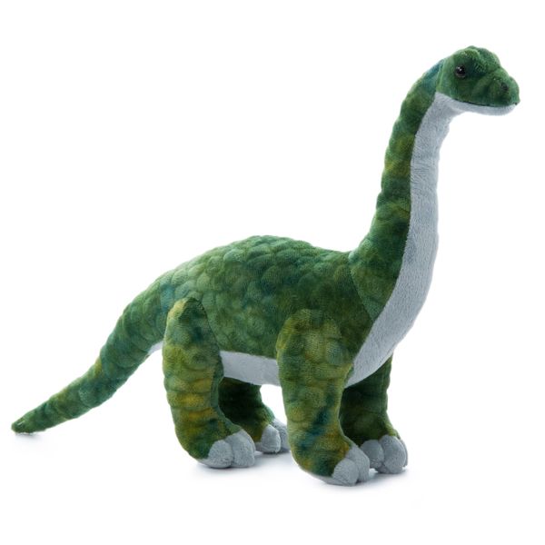 The Petting Zoo Brachiosaurus Stuffed Animal Plushie, Dinosaur Animals, ZOOLOGEE Green Dinosaur Plush Toy 20 inches