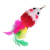 onebarleycorn Cat Toys Feather Refills for Cat Wand Toys Interactive include Replacement Mouse