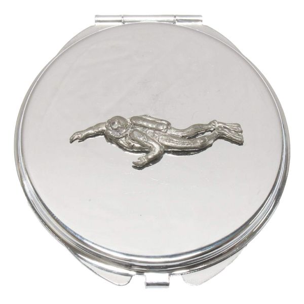 Scuba Diver Compact Mirror Handbag Gift With Free Engraving 105