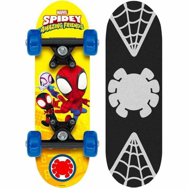 Stamp Skateboard Spidey, Blue Yellow RED