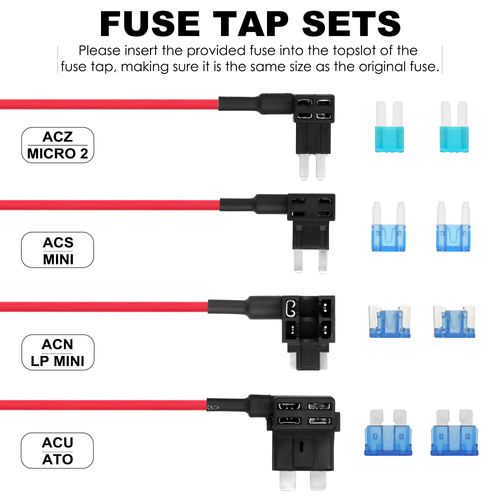 Dash Cam Hardwire Kit, Pelsee Full Set Hard Wire Kit Fuse for P1 Duo Dash Cam Only, 12V-24V to 5V Car Dash Camera Charger Power Cord, 4 Fuse Cable and Installation Tool