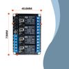 Innfeeltech 2pcs DC 24V Relay Module 4 Channel Relay with Optocoupler High or Low Level Trigger Expansion Board