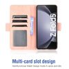 Asuwish Compatible with Galaxy Z Fold 5 Case DKCQB Rose Gold