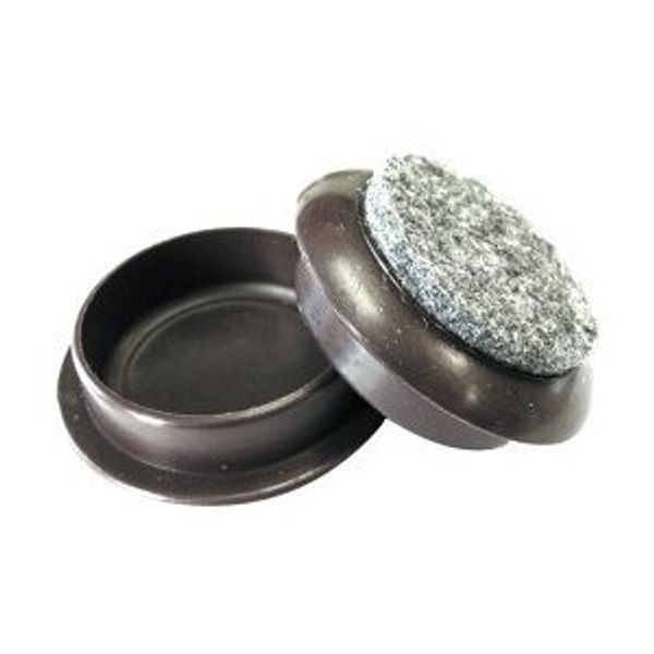 Feltgard Castor Cups Brown 60mm - 9373