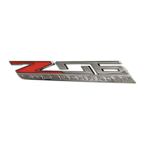 2015+ Corvette Z06 Supercharged Fender Emblem - Driver Left Side LH
