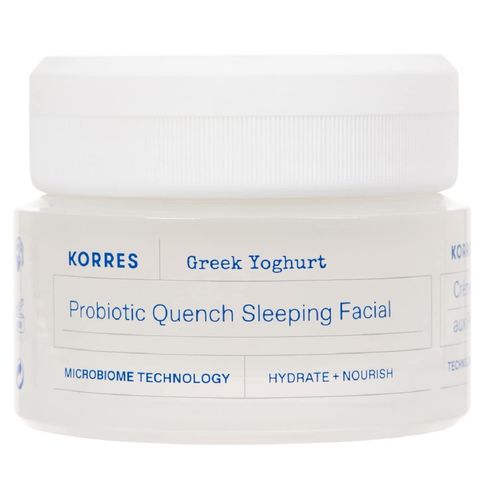 KORRES GREEK YOGHURT Soothing Probiotic Night Cream for Face, Dermatologically Tested, 40 ml