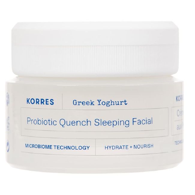 KORRES GREEK YOGHURT Beruhigende probiotische Nachtcreme für das Gesicht, dermatologisch getestet, 40 ml