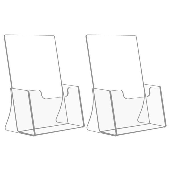 HIIMIEI Freestanding Brochure/Leaflet Holder A4 2 Pack