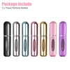 7pcs Mini Refillable Travel Portable Atomizer Perfume Bottle Spray Pump Case 5ml