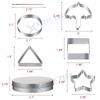Korean Sugar Candy Making Tools Stainless Steel Cookie Cutters Biscuits Molds