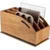 Pull Out Cabinet Organizer for Pans, Pot Lid, Cookie Sheet, Cutting Board, Bakin