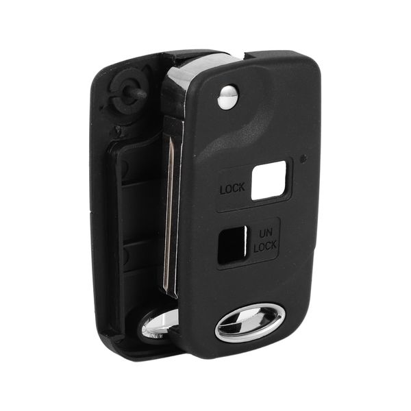 TUCKBOLD 2 Button Key Fob Shell Case for Lexus RX300 2001 Keyless Entry Remote Replacement Case Black