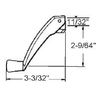 Window Operator Handle, Folding, Clay, 11/32" Spline Size