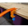 SpeedFreakCNC 1/64 Scale Track C Clamp, Orange, Compatible with Hot Wheels & Matchbox