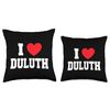 I Love Duluth Throw Pillow