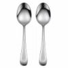 Oneida Sand Dune Glossy 2 Serving Spoons - All Glossy Handle