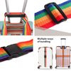 Luggage Straps Suitcase Bag Case Suitcase Personalised Onnector Adjustable Webbing Strap with Clips for Suitcases, 4 Pack