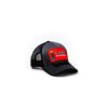 Case Tractor Hat, Gray and Black Mesh, Farm Machinery Eagle Logo