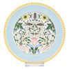 24pc Bone China Dinner Service Set Porcelain Dinnerware MORRIS GARDEN Turquoise