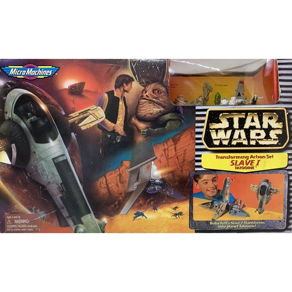 Star Wars Micro Machines Transforming Action Set Slave I Tatooine
