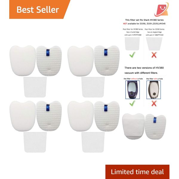 Shark Rocket Filters Replacement Set: 8 Filters for Optimal Vacuum Functionality