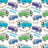 Campervan Personalised Birthday Gift Wrap with 2 Tags - Recyclable