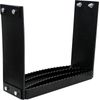 KM Universal Bolt-On Flex Step - Black flexible step for tractors, construction