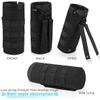Tactical Water Bottle Pouch Molle Pouch Adjustable Drawstring Bottle Holder Bag
