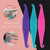 20 Pack Braces Rubber Band Tool Dental Elastic Rubber Bands Placers for Braces Disposable Plastic Orthodontic Elastic Placers