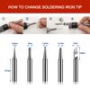 Soldering Iron Set 90W Soldering Station Adjustable Temperature Solder Tip Stand