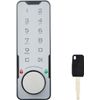 Flylin Electronic Cabinet Lock Kit, Code Security Locks with Security Key Keyless Entry Door Lock with Emergency Power Interface Digital Smart Door Lock for Access Control System (White)