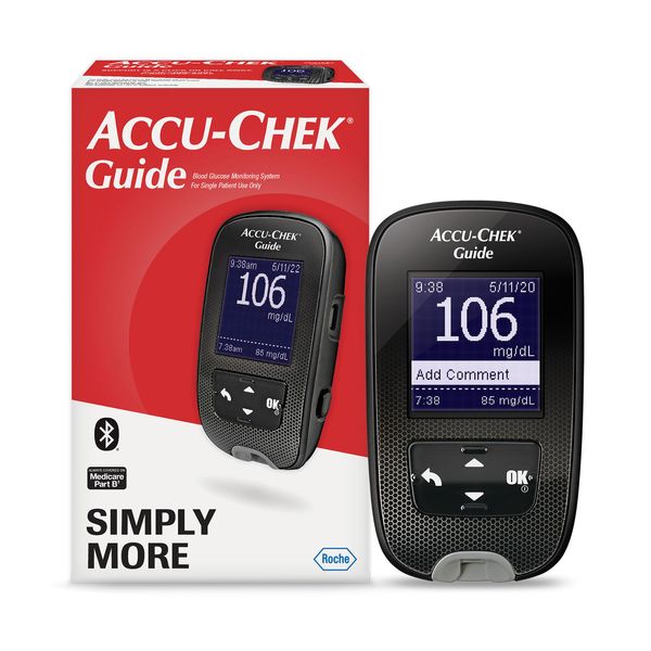 Accu-Chek Guide Meter for Diabetic Blood Glucose Testing