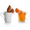 iNeibo Kitchen Squirrel Tea Infuser - Super Cute Silicone Loose Leaf Herbal Tea Strainer Filter Diffuser For Large Cup - Easy To Make Tea