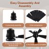 2 in 1 Ceiling Fans With Lights E27 30W Socket Fan Dimmable LED Lamp With Remote