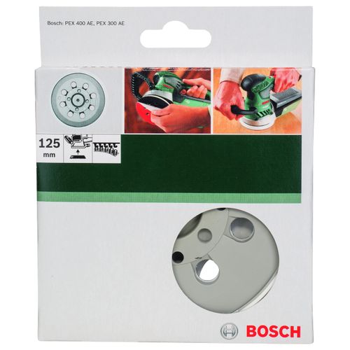 Bosch 1x Sanding Pad (Ø 125 mm, Soft, Accessories for Random Orbital Sander)