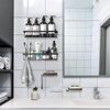 5-Pack Adhesive Shower Caddy, Wall Mounted Bathroom Shower Shelves with Soap