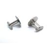 Coptic Cross Christian Cufflinks in Chrome Box